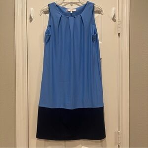 Jude Connally Jude Cloth Dress Women’s XS Sheath Blue Color Block Business